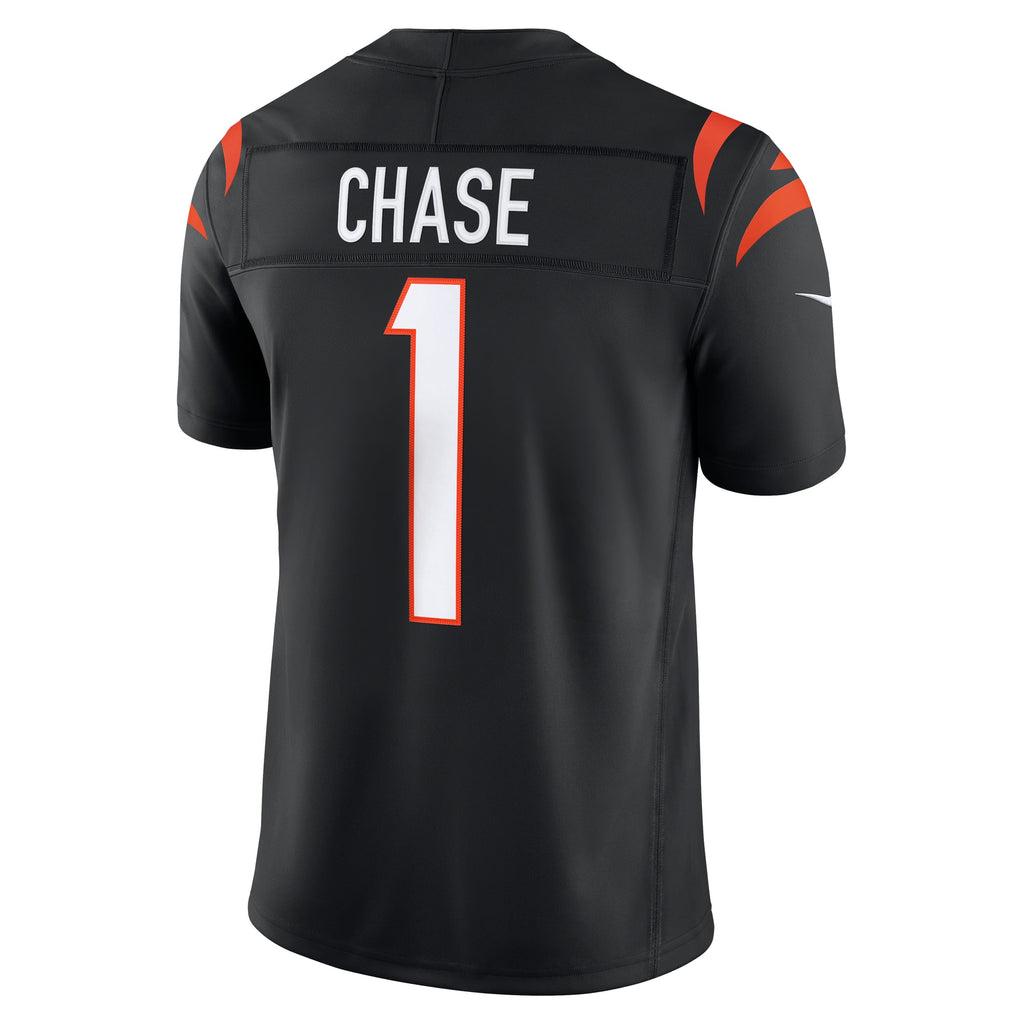 Men's Cincinnati Bengals Ja'Marr Chase Nike Black Team Vapor F.U.S.E. Stitched Limited Jersey