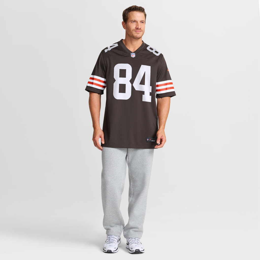Men's Cleveland Browns Messiah Swinson Nike Brown Team Game Jersey
