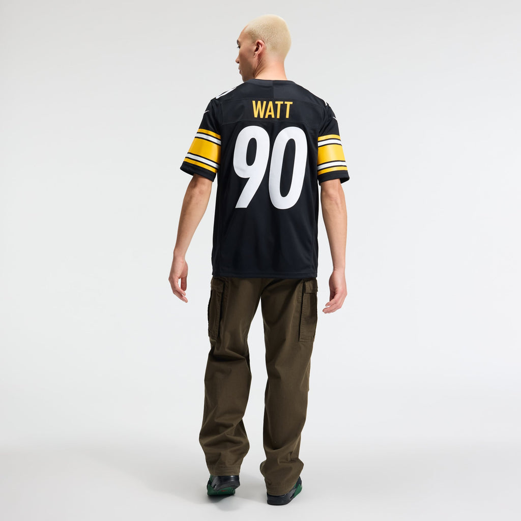 Men's Pittsburgh Steelers T.J. Watt Nike Gold Alternate Vapor F.U.S.E. Stitched Limited Jersey