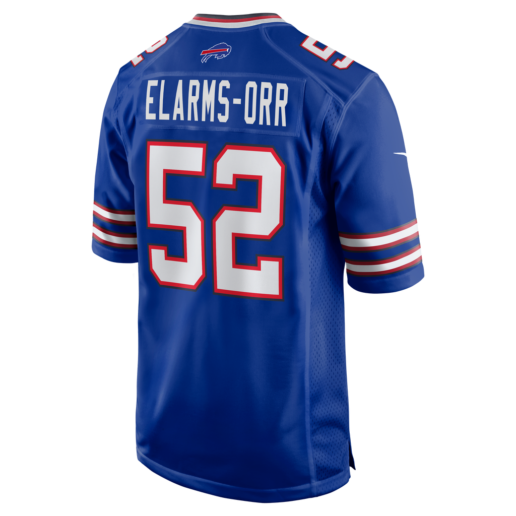 Men's Buffalo Bills Kaleb Elarms-Orr Nike Royal Team Game Jersey