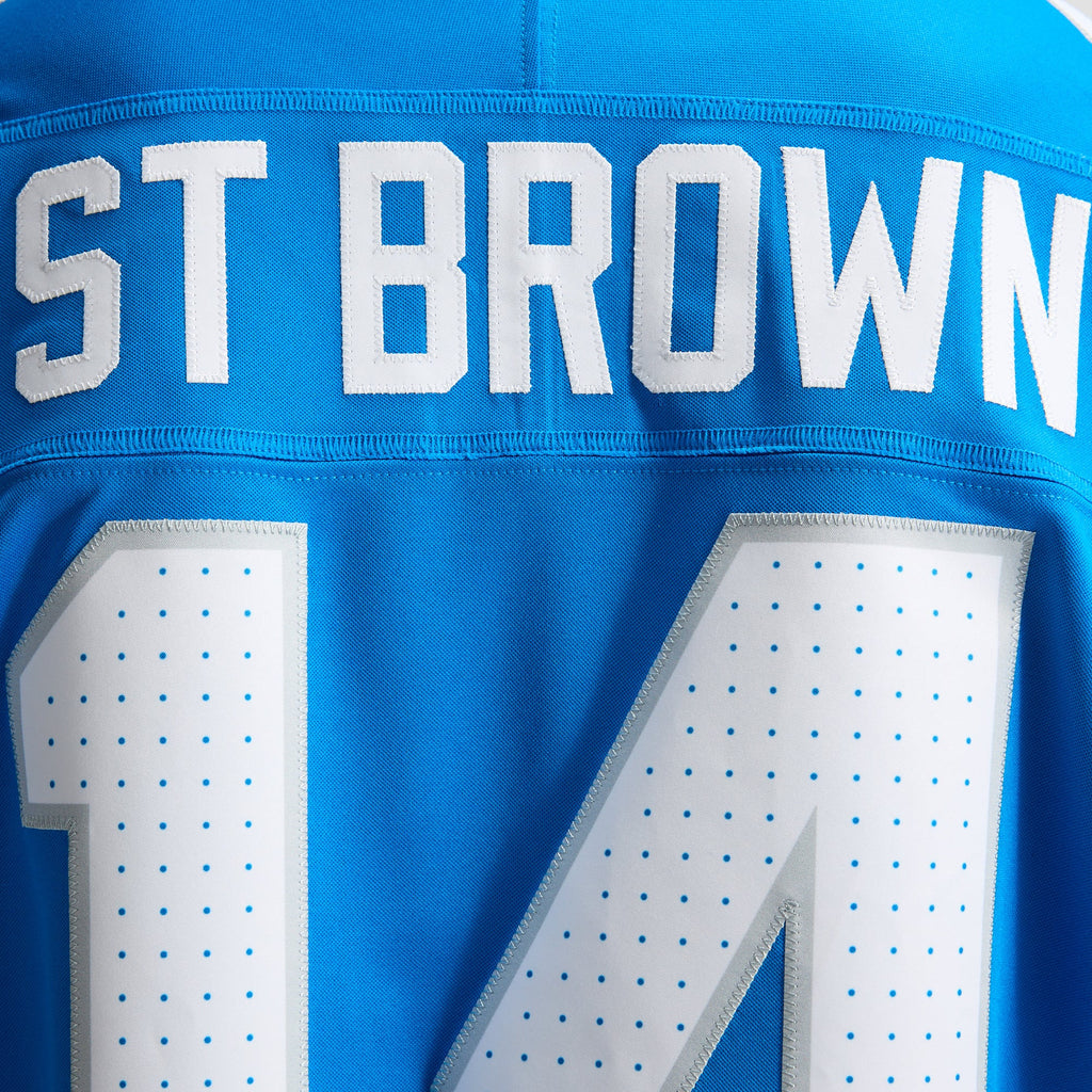 Men's Detroit Lions Amon-Ra St. Brown Nike Blue Team Vapor F.U.S.E. Stitched Limited Jersey