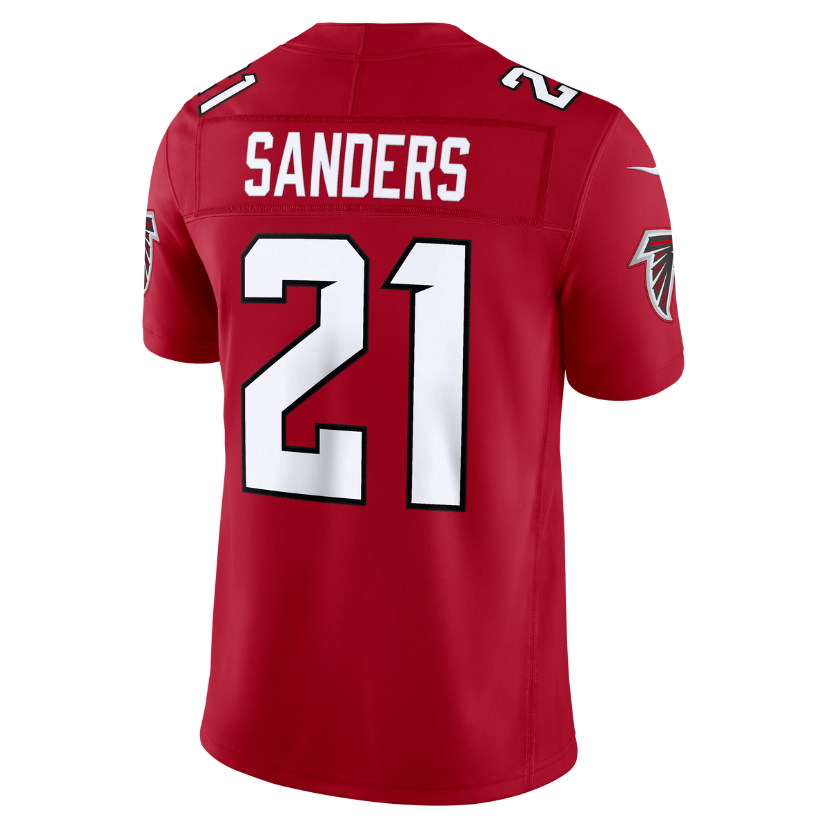 Men's Atlanta Falcons Deion Sanders Nike Red Team  Vapor F.U.S.E. Stitched Retired Limited Jersey
