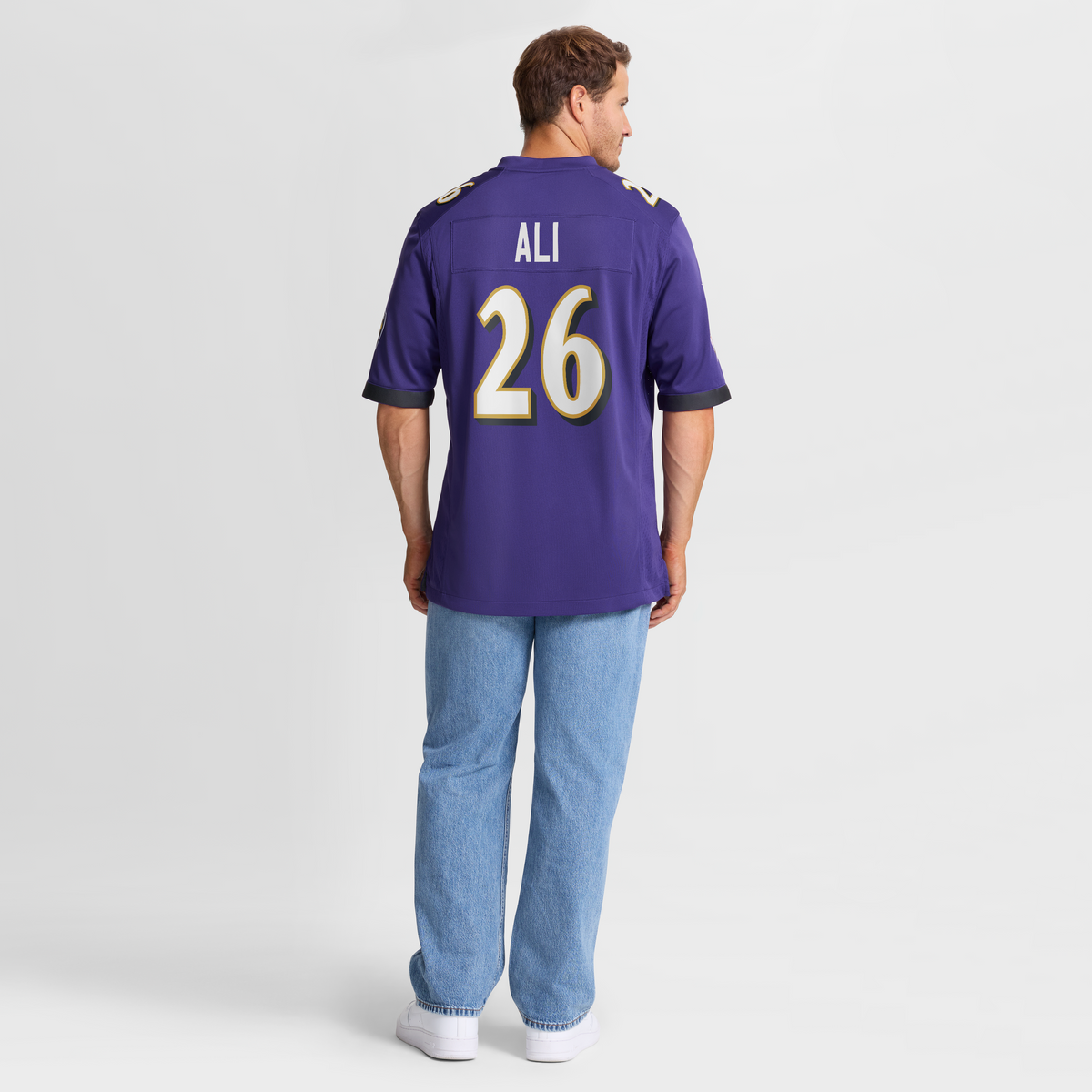 Men's Baltimore Ravens Rasheen Ali Nike  Purple Team Game Jersey