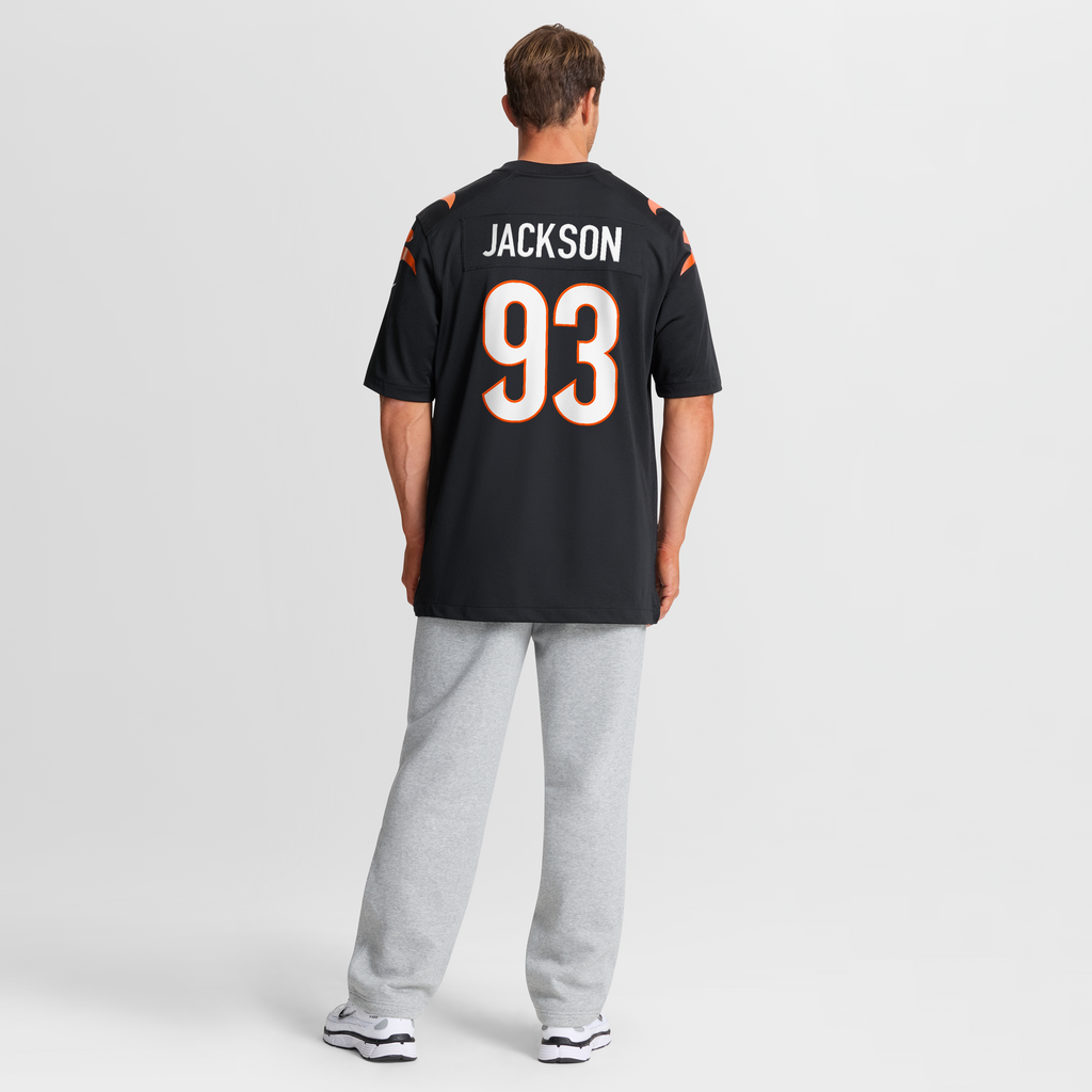 Men's Cincinnati Bengals McKinnley Jackson Nike  Black  Game Jersey