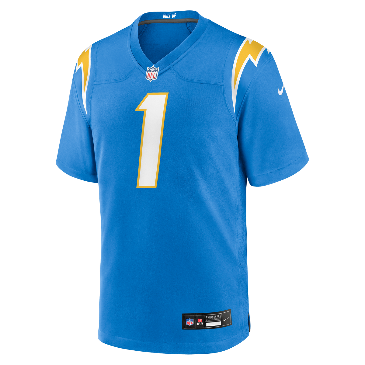 Men's Los Angeles Chargers Quentin Johnston Nike Navy Alternate Super Chargers Game Player Jersey