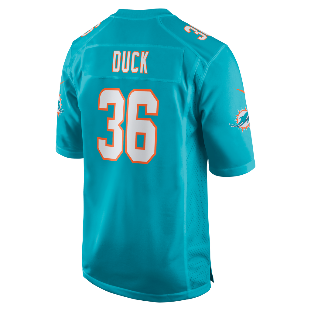 Men's Miami Dolphins Storm Duck Nike  Aqua  Game Jersey