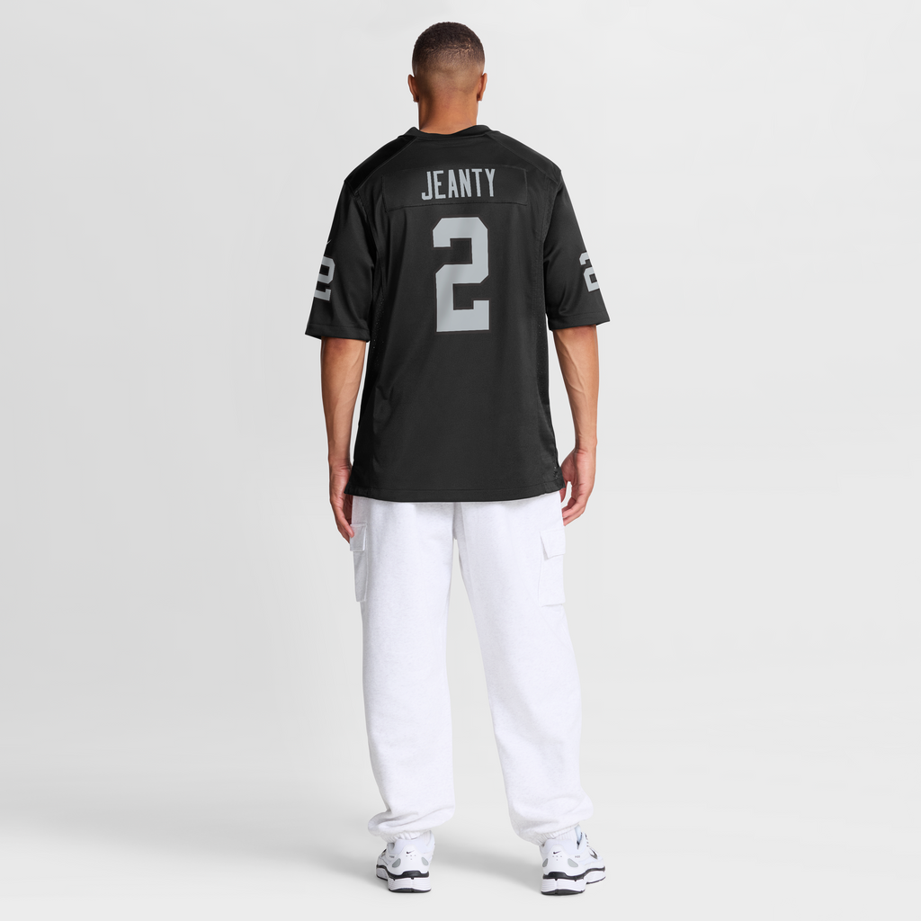 Men's Las Vegas Raiders Ashton Jeanty Nike Black Team Game Jersey