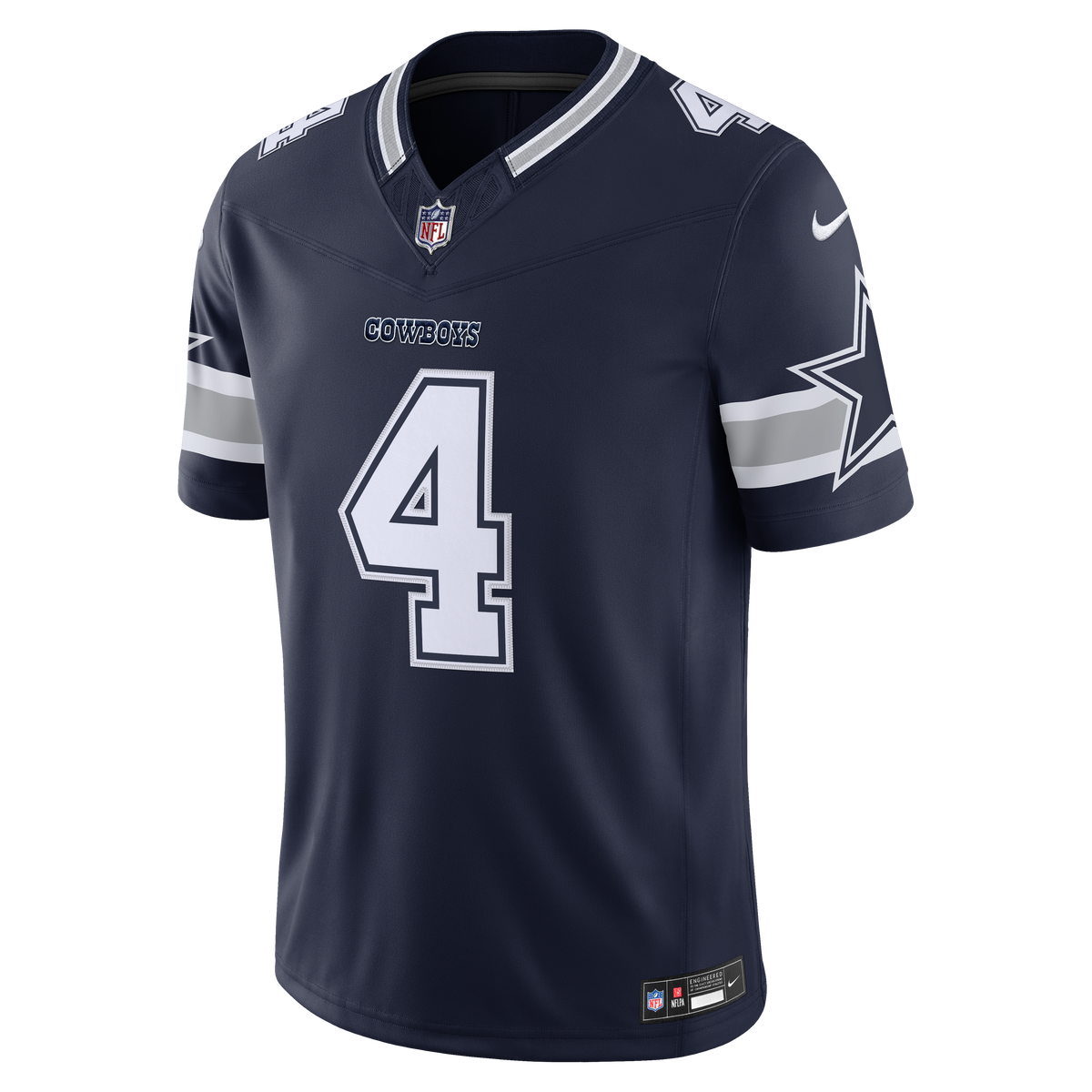 Men's Dallas Cowboys Dak Prescott Nike Navy Team Vapor F.U.S.E. Stitched Limited Jersey