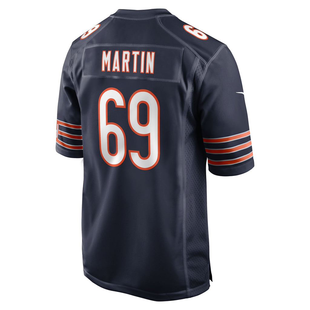 Men's Chicago Bears Jeremiah Martin Nike  Navy Team Game Jersey