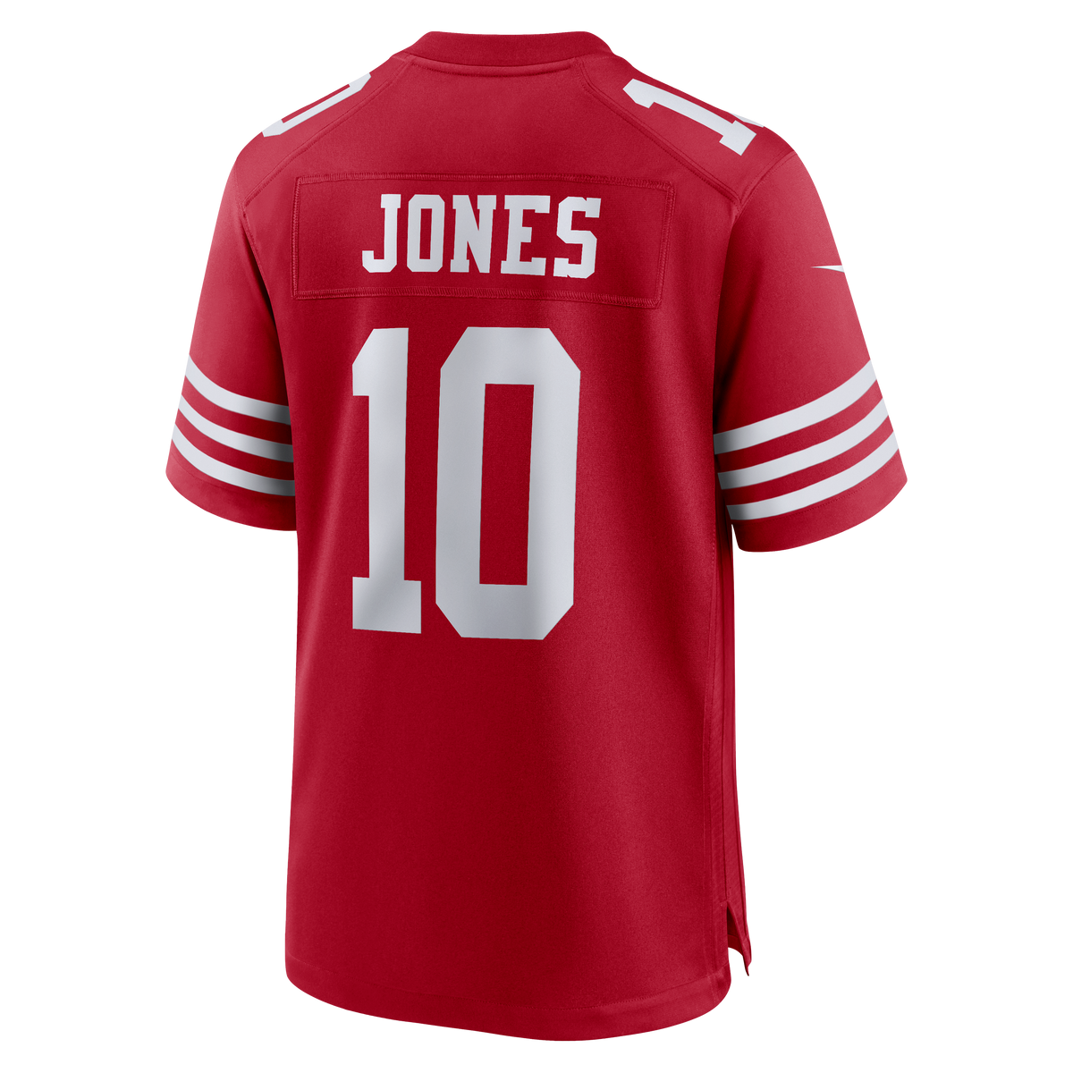 Men's San Francisco 49ers Mac Jones Nike  Scarlet Team Game Jersey