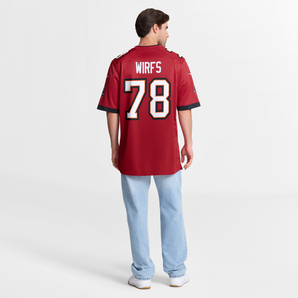 Men's Tampa Bay Buccaneers Tristan Wirfs Nike Orange Alternate Game Jersey