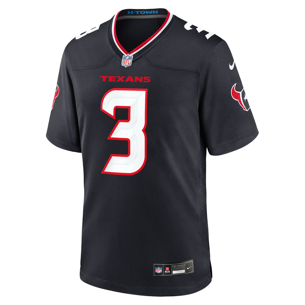 Men's Houston Texans Tank Dell Nike  White Game Jersey