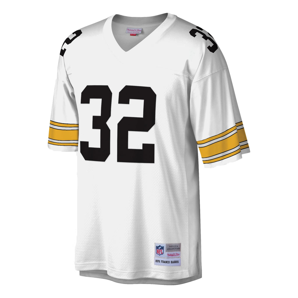 Men's Pittsburgh Steelers Franco Harris Mitchell & Ness Black Legacy Replica Jersey