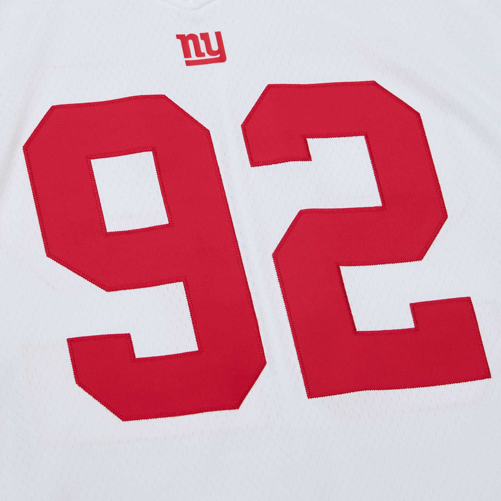 Men's New York Giants Michael Strahan Mitchell & Ness White Legacy Replica Jersey