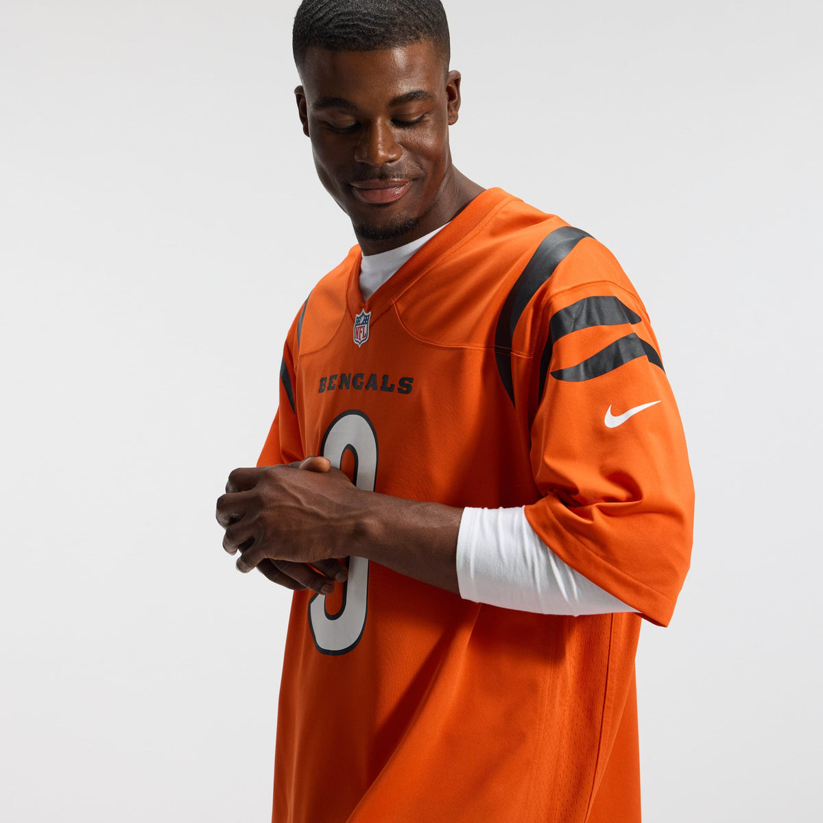 Men's Cincinnati Bengals Joe Burrow Nike White Game Jersey