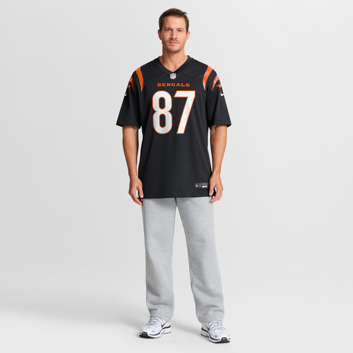Men's Cincinnati Bengals Tanner Hudson Nike Black Home Game Player Jersey