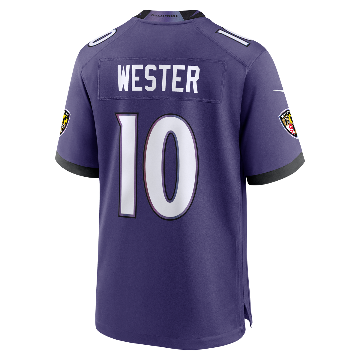 Men's Baltimore Ravens LaJohntay Wester Nike Purple Team Game Jersey
