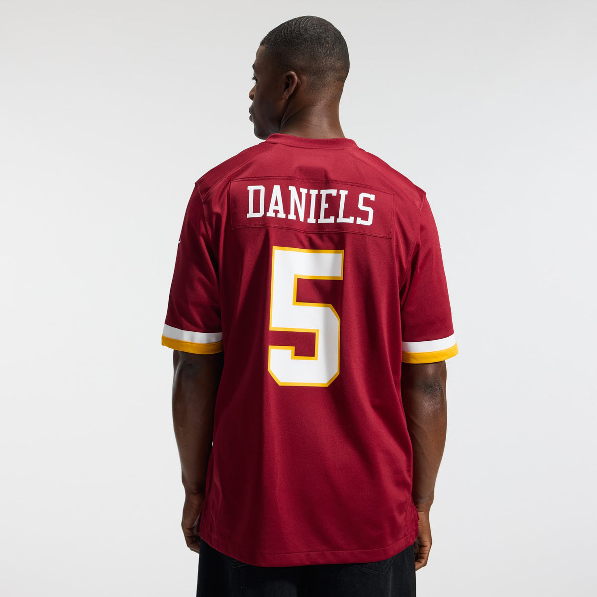 Hail Raiser Men's Washington Commanders Jayden Daniels Nike Black Alternate Game Jersey