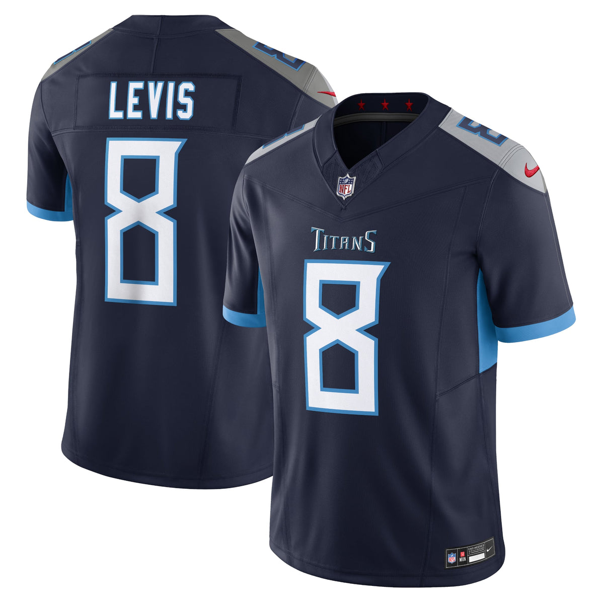 Men's Tennessee Titans Will Levis Nike Light Blue Alternate Oilers Throwback Vapor F.U.S.E. Limited Jersey