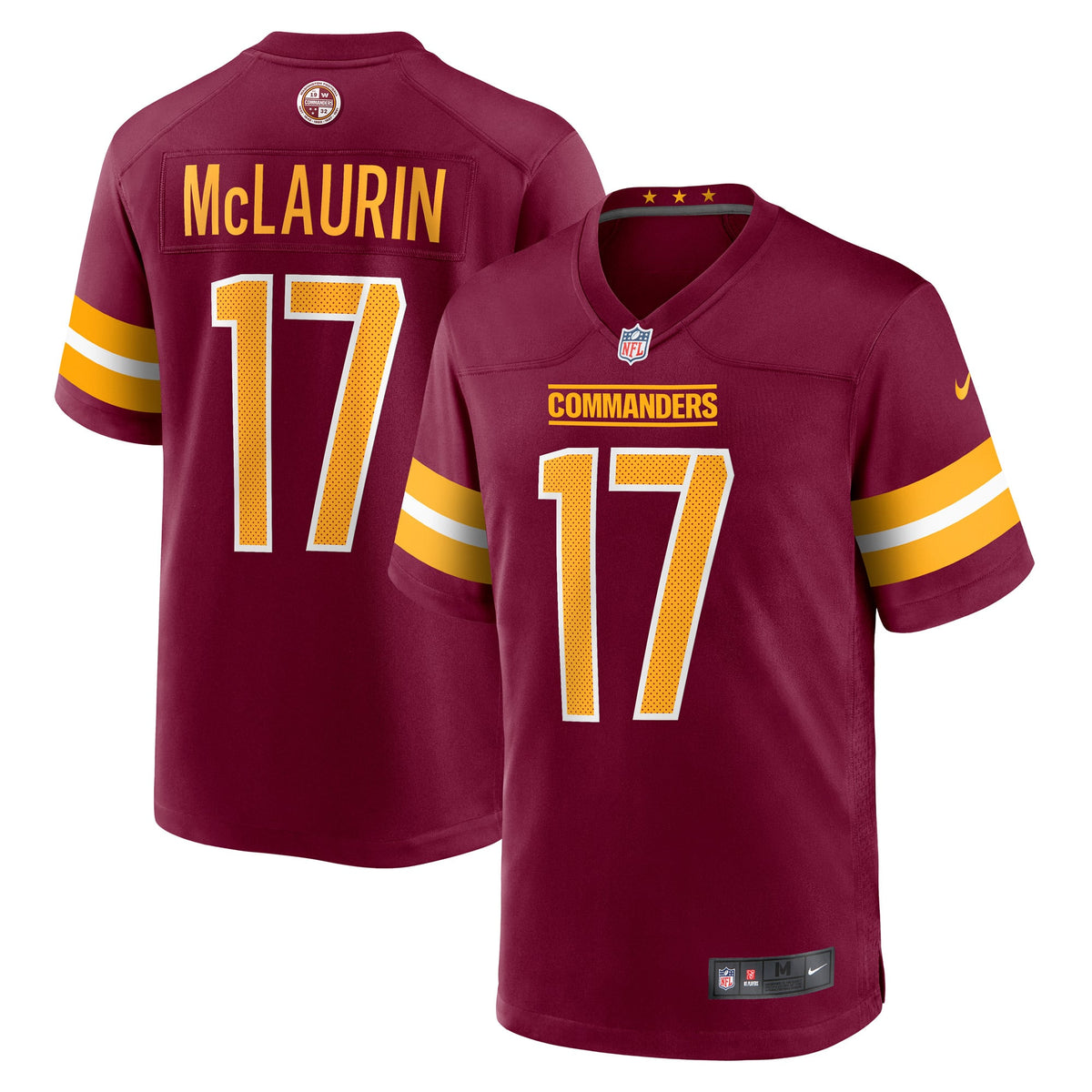 Men's Washington Commanders Terry McLaurin Nike  White Game Jersey