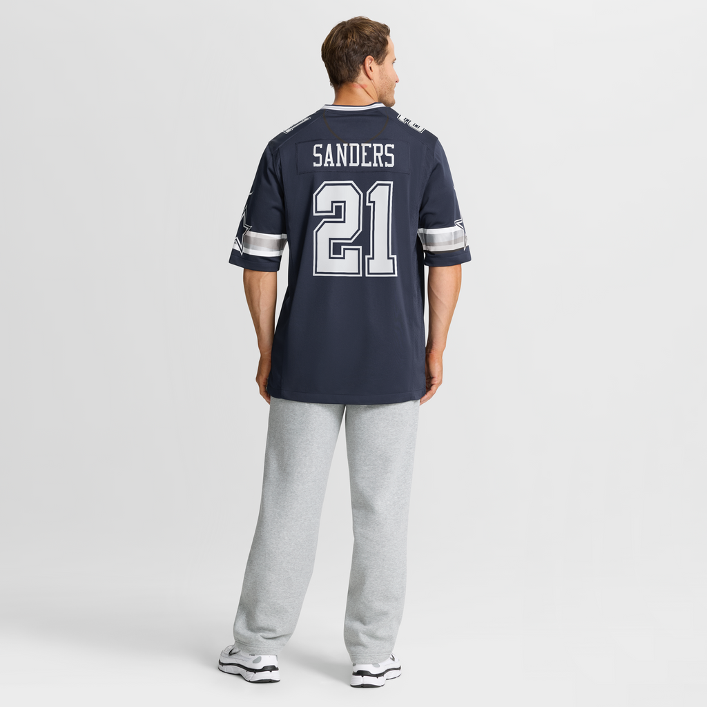 Men's Dallas Cowboys Deion Sanders Nike  Navy Team Retired Player Game Jersey