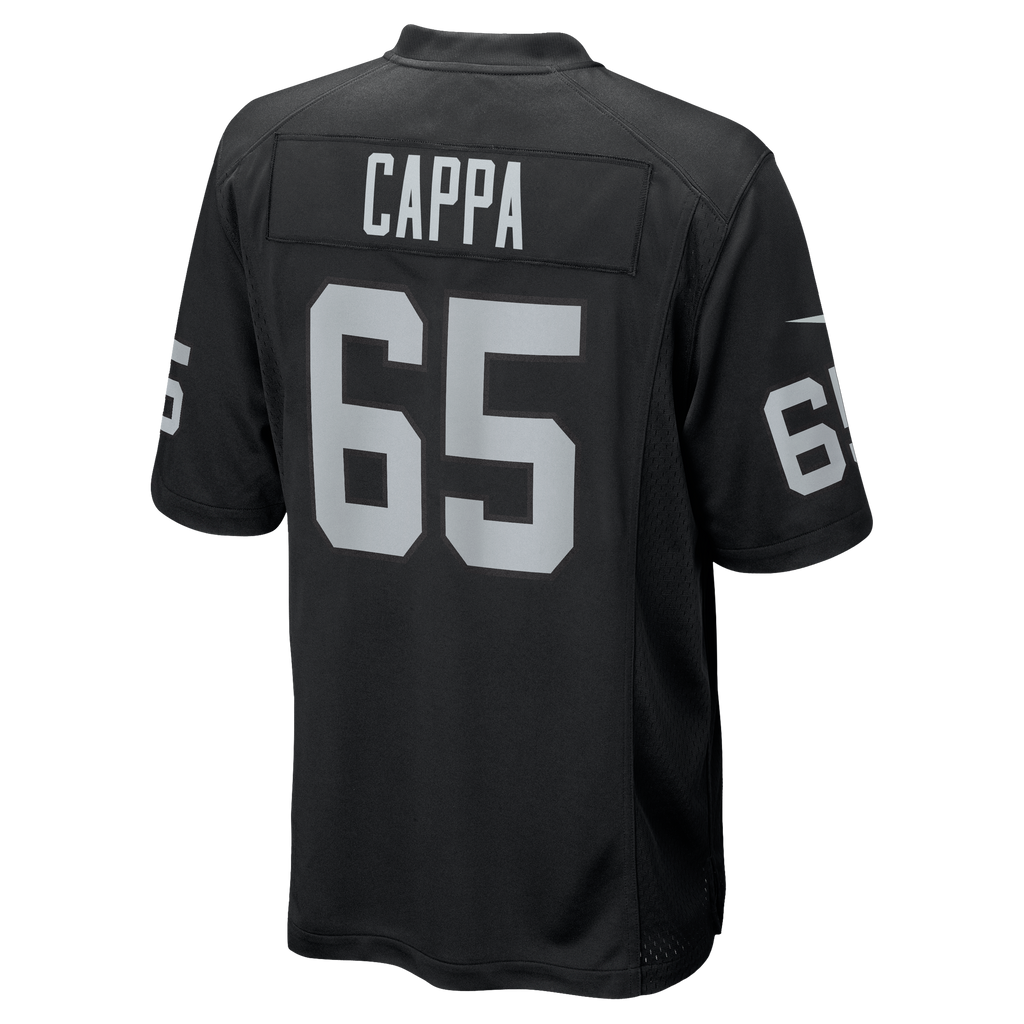 Men's Las Vegas Raiders Alex Cappa Nike  Black Team Game Jersey