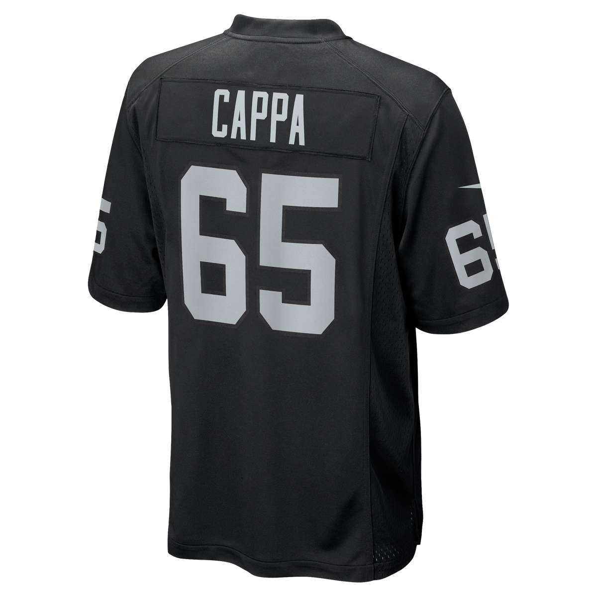 Men's Las Vegas Raiders Alex Cappa Nike  Black Team Game Jersey