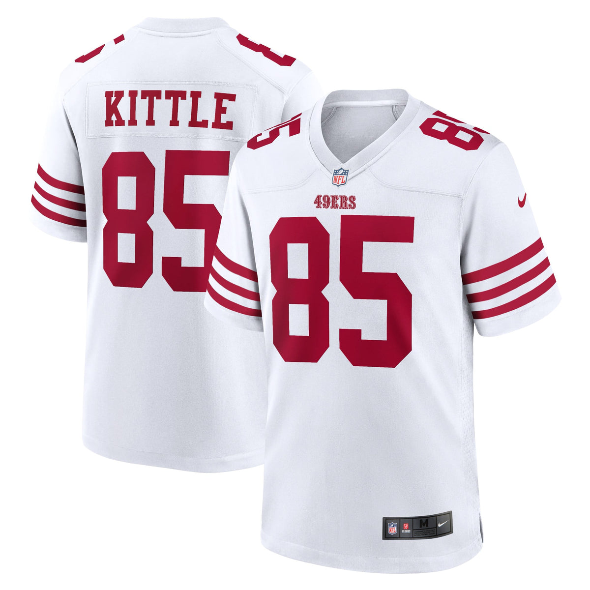 Men's San Francisco 49ers George Kittle Nike Scarlet Player Game Jersey