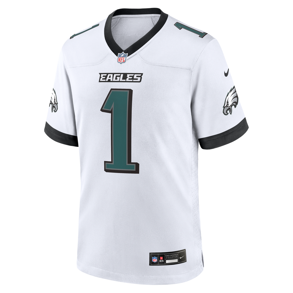 Men's Philadelphia Eagles Jalen Hurts Nike  Midnight Green Team Game Jersey