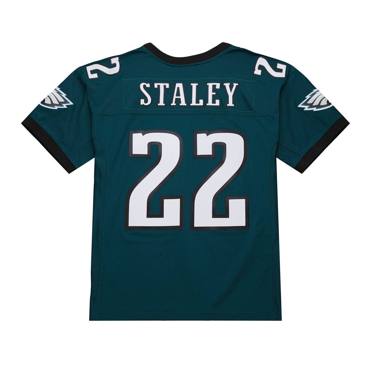 Men's Philadelphia Eagles Duce Staley Mitchell & Ness Midnight Green 2002 Legacy Replica Jersey