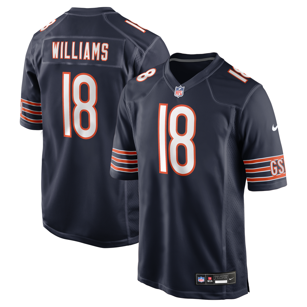 Men's Chicago Bears Caleb Williams Nike Navy  Player Game Jersey