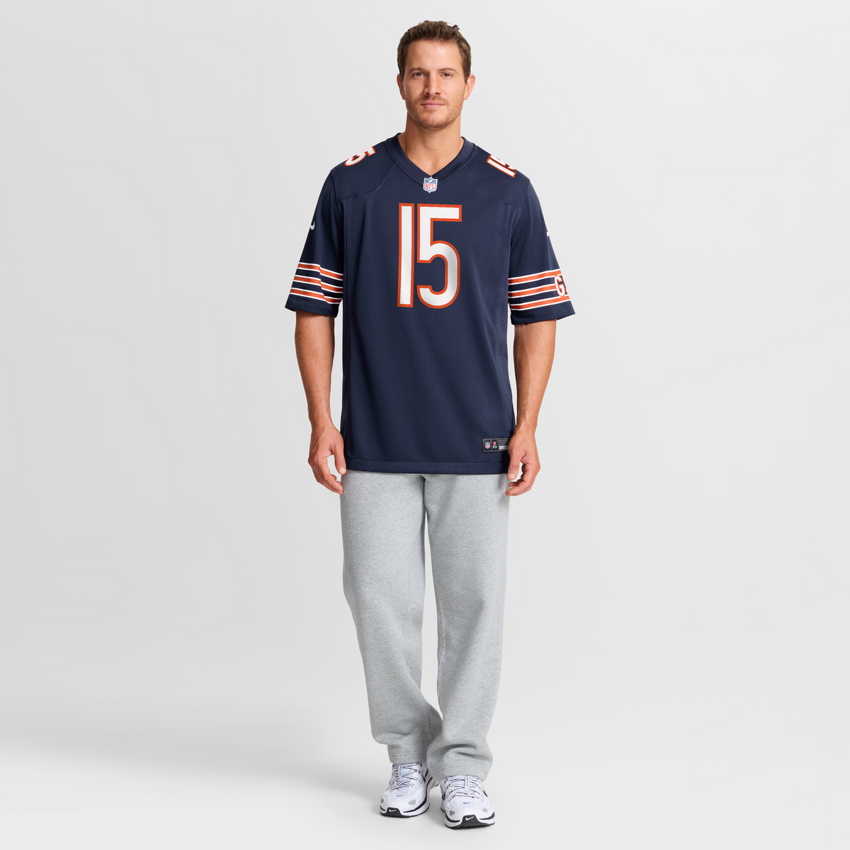 Men's Chicago Bears Rome Odunze Nike Navy  Player Game Jersey