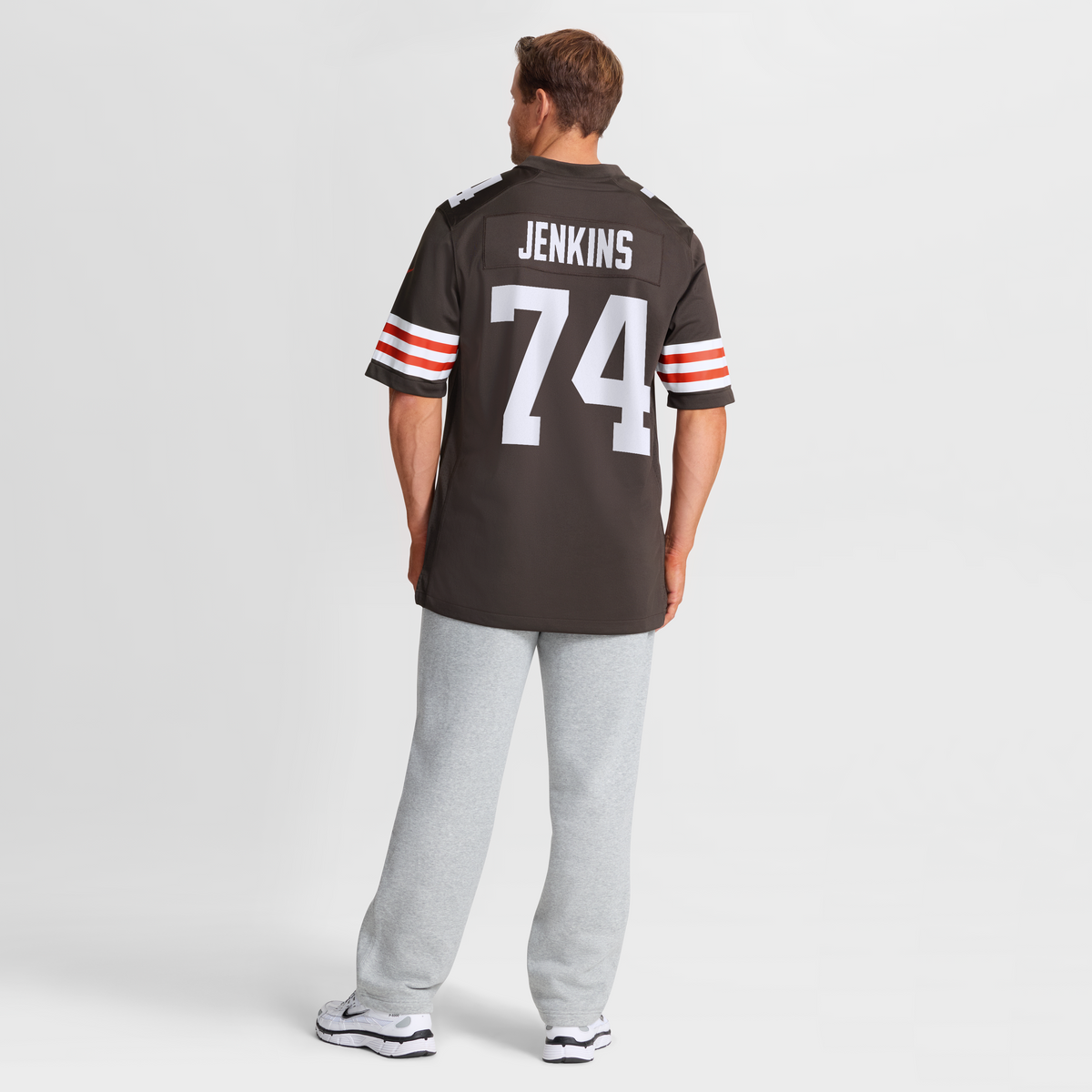 Men's Cleveland Browns Elgton Jenkins Nike  Brown Team Game Jersey