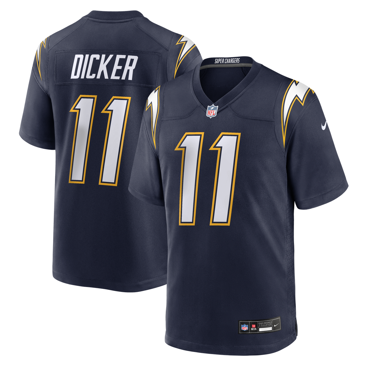 Men's Los Angeles Chargers Cameron Dicker Nike Powder Blue Game Jersey