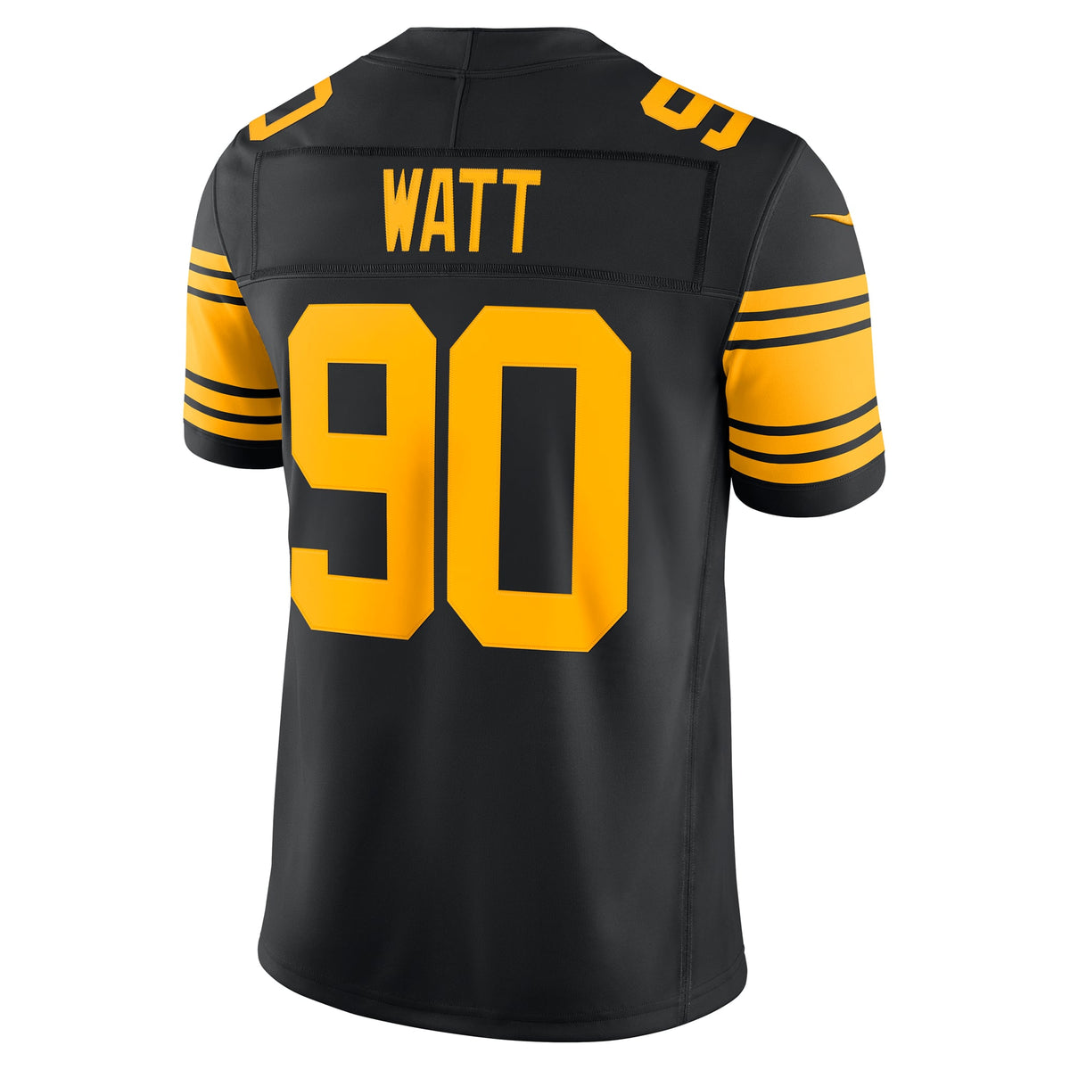 Men's Pittsburgh Steelers T.J. Watt Nike Black Alternate Vapor F.U.S.E. Stitched Limited Jersey