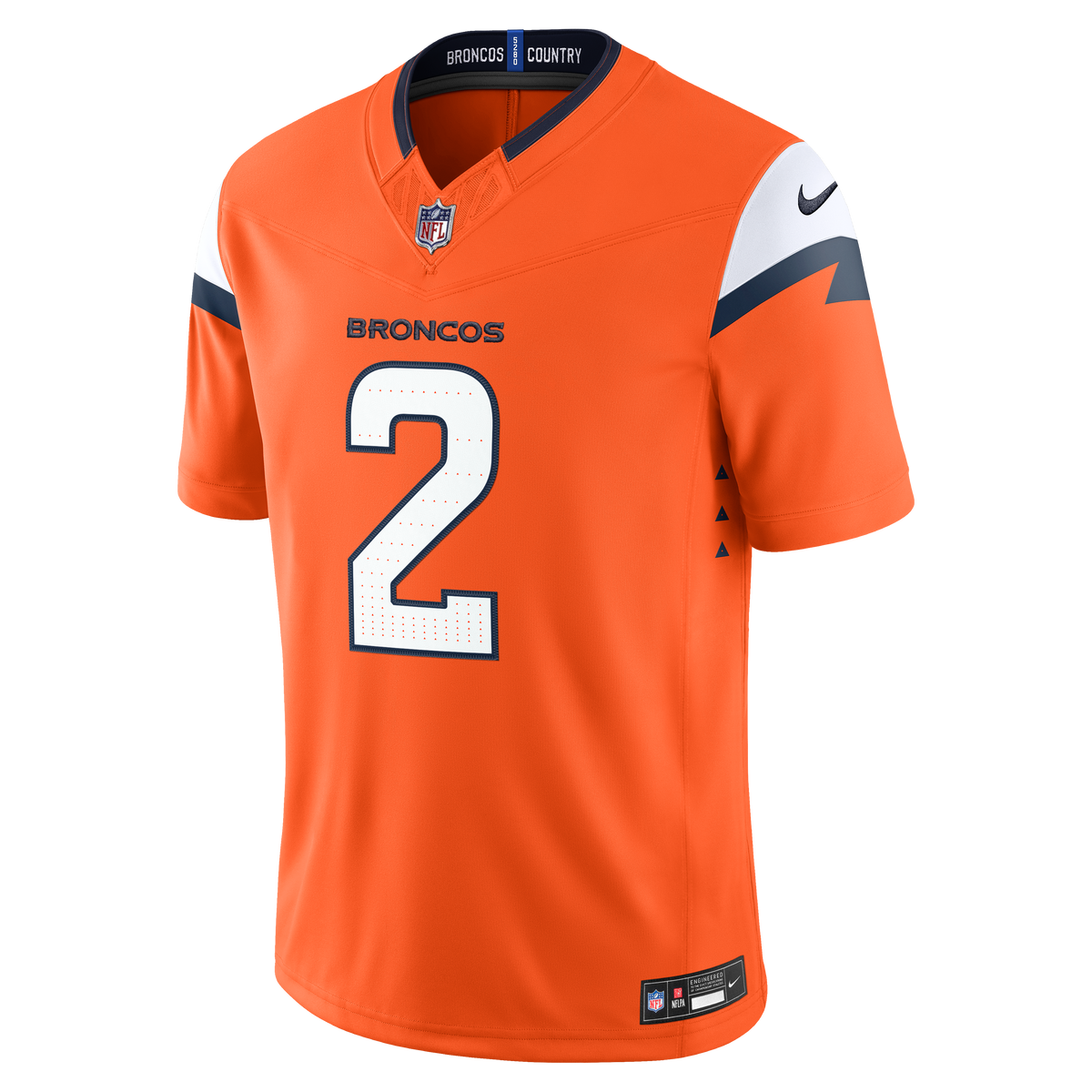 Men's Denver Broncos Pat Surtain II Nike White Vapor F.U.S.E. Stitched Limited Jersey