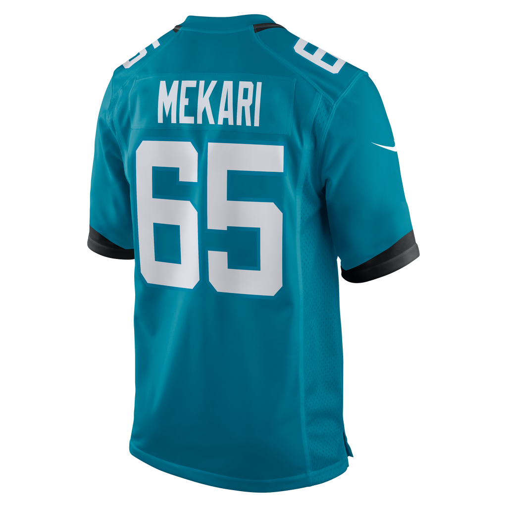 Men's Jacksonville Jaguars Patrick Mekari Nike  Teal Team Game Jersey