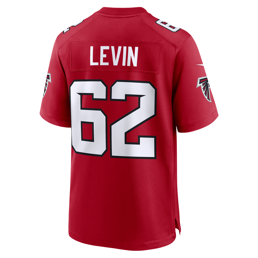 Men's Atlanta Falcons Corey Levin Nike  Red Team Game Jersey
