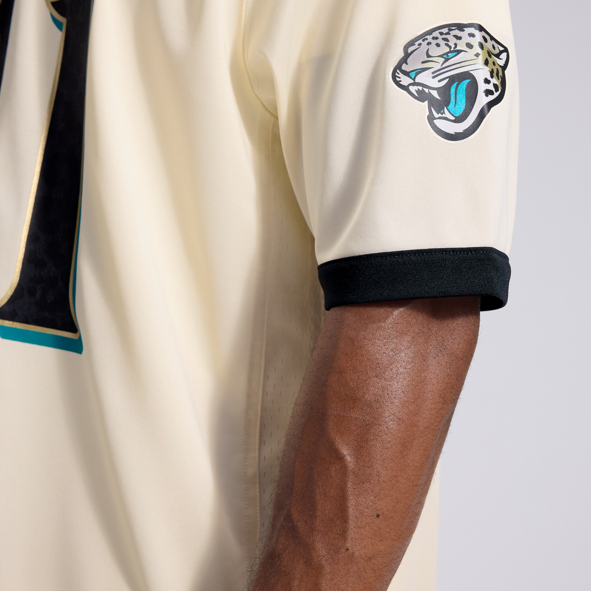 Men's Jacksonville Jaguars Josh Hines-Allen Nike Natural 2026 Rivalries Collection Game Jersey