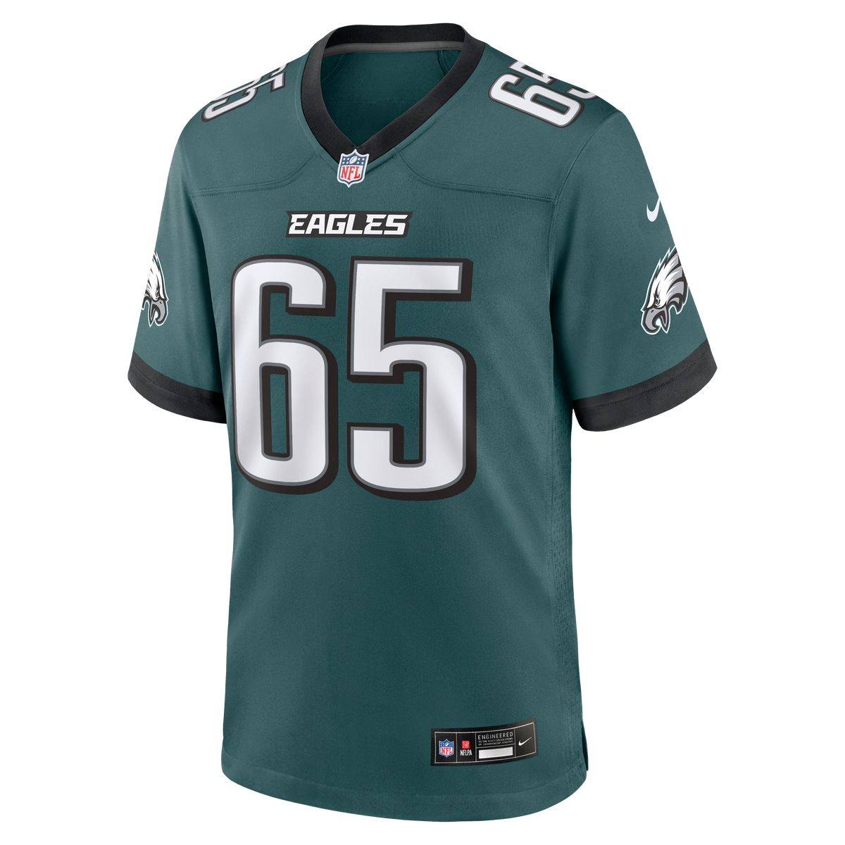 Men's Philadelphia Eagles Lane Johnson Nike  Midnight Green Team Game Jersey