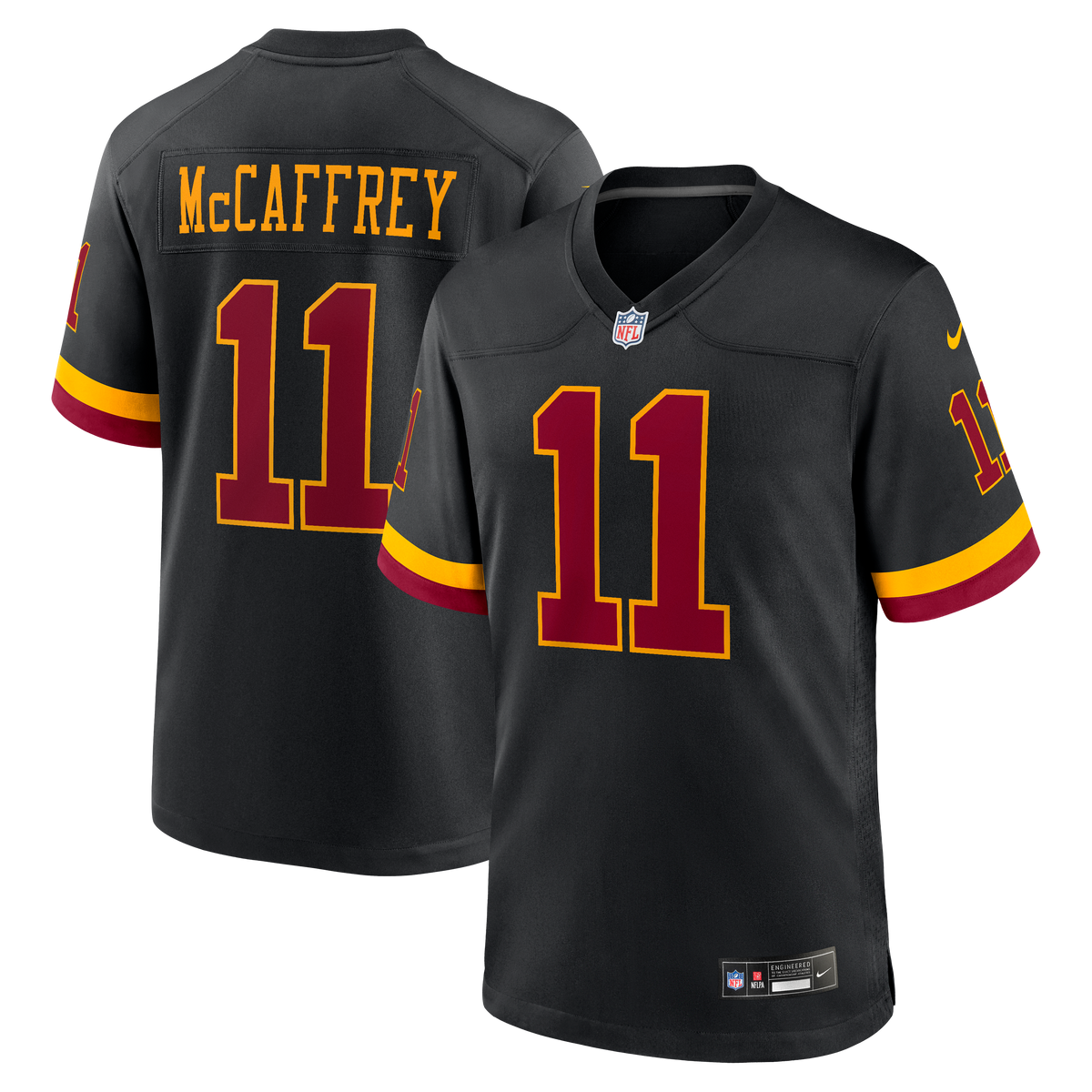 Men's Washington Commanders Luke McCaffrey Nike White Game Super Bowl Era Jersey