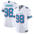 Men's Tennessee Titans Jeffery Simmons Nike White Vapor F.U.S.E. Stitched Limited Jersey
