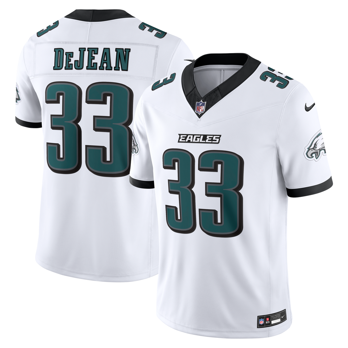Men's Philadelphia Eagles Cooper DeJean Nike Kelly Green Alternate Vapor F.U.S.E. Stitched Limited Jersey