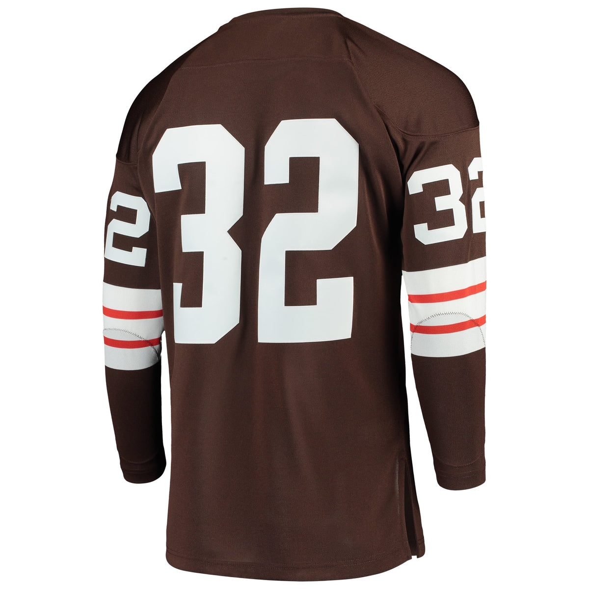 Men's Cleveland Browns 1964 Jim Brown Mitchell & Ness Brown Authentic Throwback Retired Player Jersey