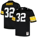 Men's Pittsburgh Steelers Franco Harris Mitchell & Ness Black Big & Tall 1976 Legacy Retired Player Jersey