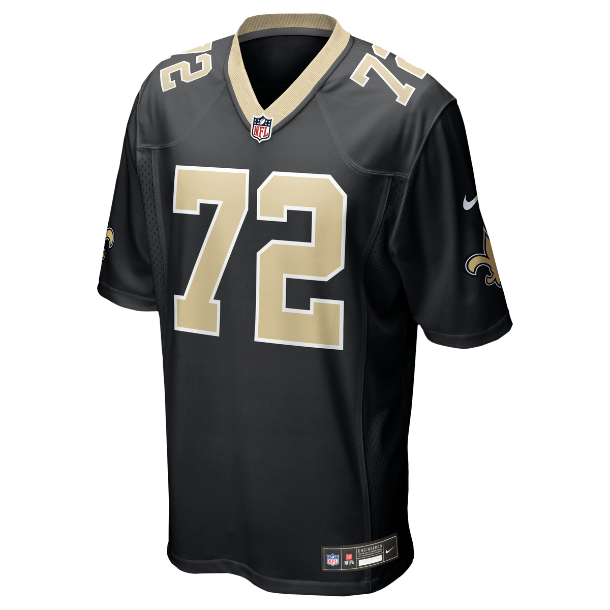 Men's New Orleans Saints Asim Richards Nike  Black Team Game Jersey