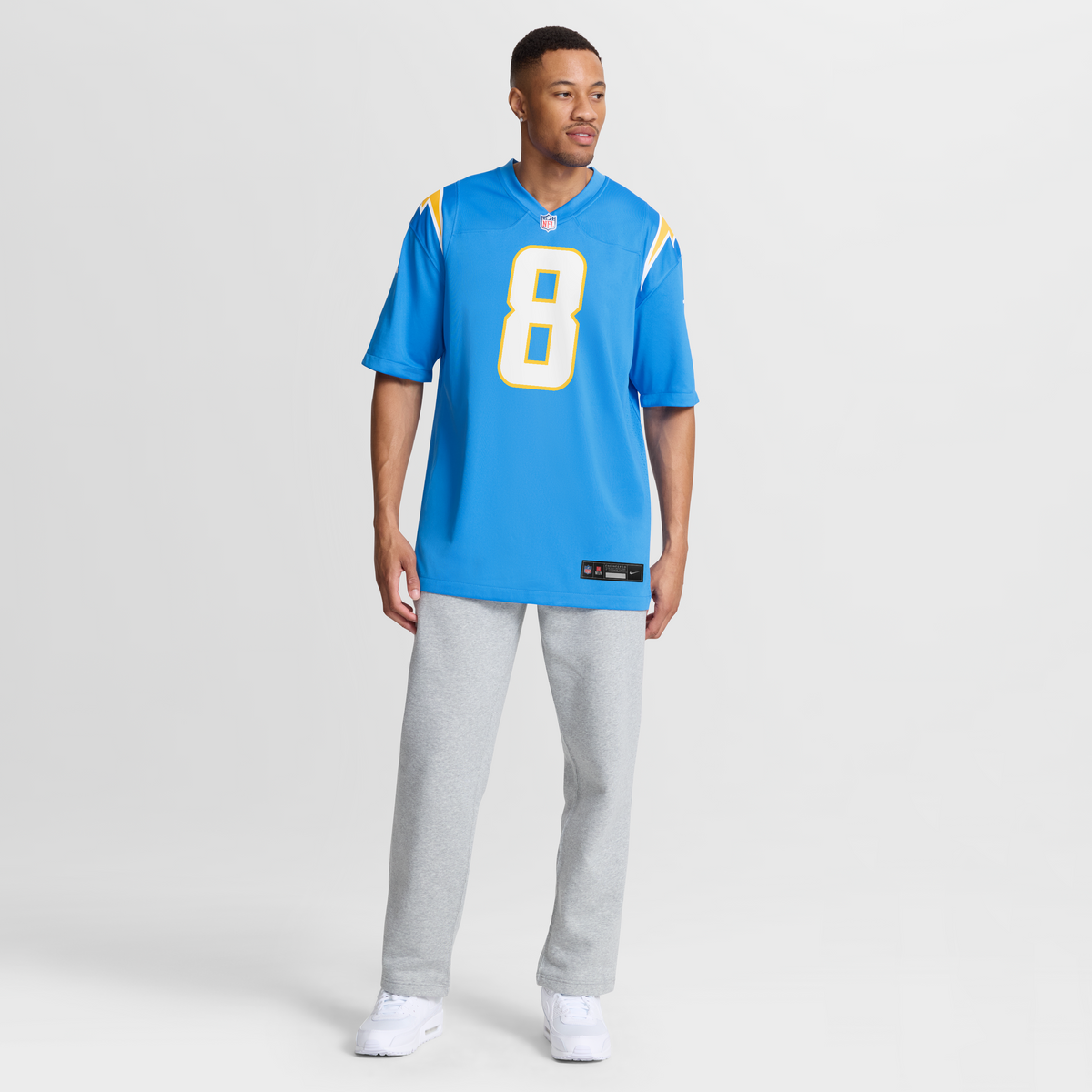 Men's Los Angeles Chargers Omarion Hampton Nike Powder Blue Game Player Jersey