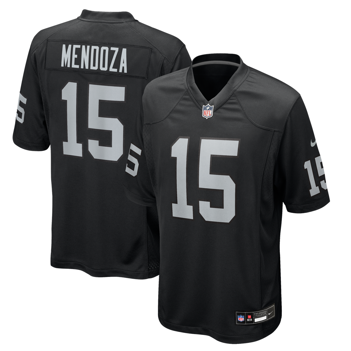 Men's Las Vegas Raiders Fernando Mendoza Nike White Game Player Jersey