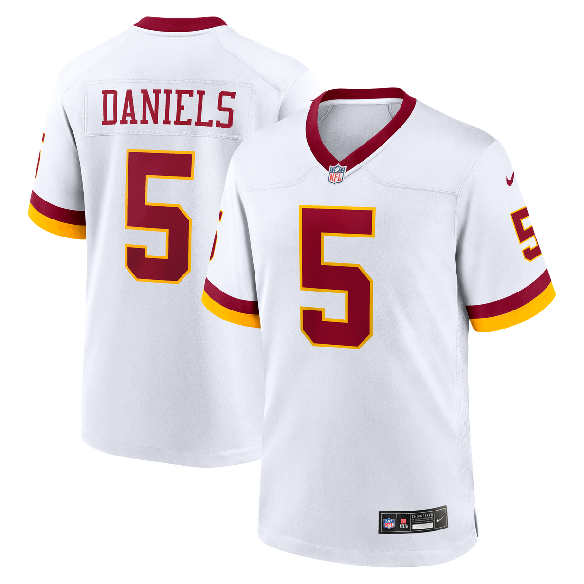 Hail Raiser Men's Washington Commanders Jayden Daniels Nike Black Alternate Game Jersey