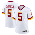 Men's Washington Commanders Jayden Daniels Nike White Game Super Bowl Era Jersey
